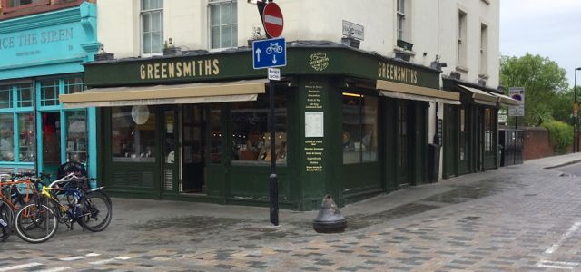 Greensmiths in London was just a treat for lunch with fresh sandwiches, quiche, salads, and the like.